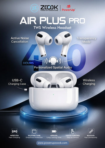 AIR PLUS PRO – Premium Wireless Bluetooth Earbuds