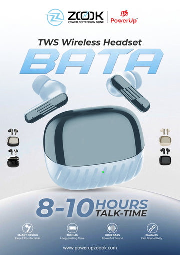 BATA Edition Premium Wireless Earbuds – High-Tech Metallic Design